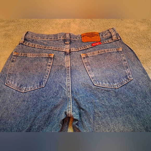 Wrangler Regular Fit Blue Jeans Classic Denim - Picture 4 of 12